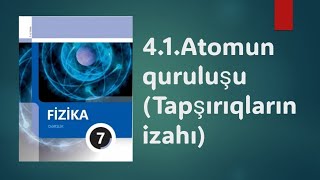 7ci sinif FizikaSəh80Atomun quruluşu [upl. by Vary]