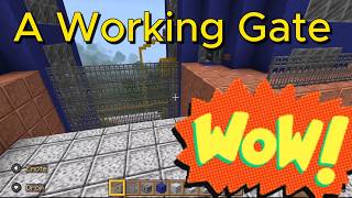 Minecraft I Built A Working Castle Gate [upl. by Eadrahc]