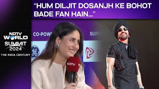 Diljit Dosanjh Latest  Kareena Kapoor Khan quotHum Diljit Dosanjh Ke Bohot Bade Fan Hainquot [upl. by Modla]