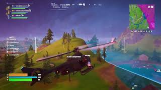 Fortnite Battle Royale Remix chopper gameplay [upl. by Nappie]