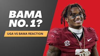 UGA vs Alabama Reaction  Is Alabama the No 1 Team in College Football [upl. by Ahsieyt]