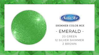 Emerald – A Satin Ice Shimmer Fondant Color Mix [upl. by Donielle]