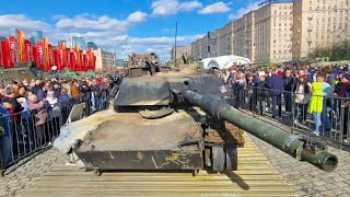 NATO Tanks Arrive in Moscow Russia [upl. by Ennaillij]