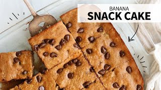 Banana Snack Cake No Flour [upl. by Sukin]