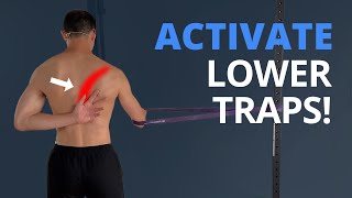 SHOULDER PAIN Infraspinatus amp Lower Trapezius Activation Exercise [upl. by Allez]