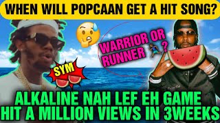 Alkalines Latest Hit Smashes One Million Views Popcaan Drops New Track quotwarrior But It Flap [upl. by Enowtna]