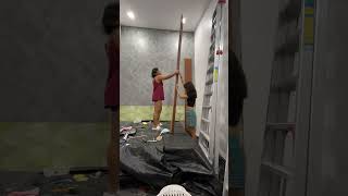 DIY Limewashlook and WPC Wall Panel Installation [upl. by Elsa361]