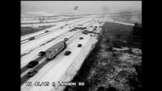 40vehicle pileup caught on camera during Wisconsin snowstorm [upl. by Esdnyl]