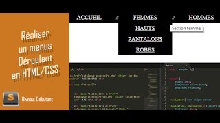 Créer un menu déroulant à plusieurs niveaux HTML [upl. by Lorinda]