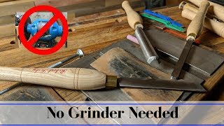 How To Sharpen a Turning Tool Without a Grinder [upl. by Eigriv504]