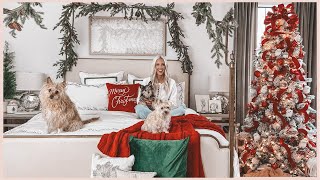 2023 CHRISTMAS DECORATE WITH ME  CHRISTMAS DECOR IDEAS  HOW TO COZY CHRISTMAS BEDROOM [upl. by Anerac]