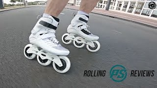 Powerslide Swell Ultra White 110 inline skate  Rolling Review [upl. by Ailsun35]