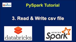 3 How to read write csv file in PySpark  Databricks Tutorial  pyspark tutorial for data engineer [upl. by Amal415]