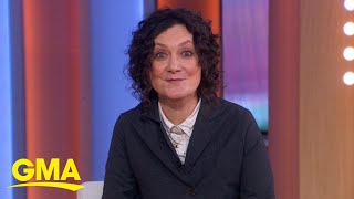 Sara Gilbert talks new season of The Conners and fan tattoos [upl. by Roselle16]