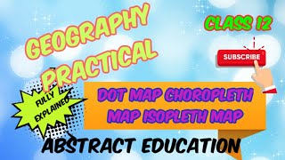 Dot Map choropleth map isopleth map GeographyGeography practical class 12  class 12 Geography [upl. by Lovell]