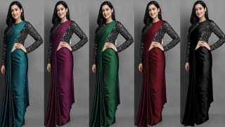 beautiful plain saree designs  multiple Saree designs for every occasions 2024 [upl. by Releyks567]