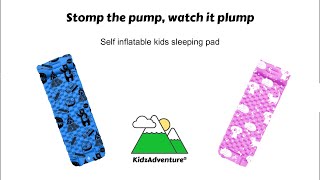 Kids sleeping pad builtin foot pump instructions [upl. by Genet]