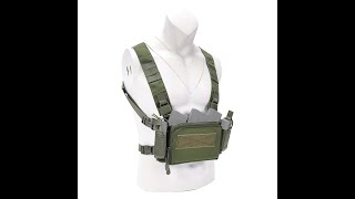 Tactical Micro Chest Rig Modular H Harness D3CR Funny Pack SACK Pouch Combat Equipment Vest 556 Mag [upl. by Ailema]