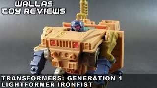 Toy Review  Transformers Generation 1 IRONFIST [upl. by Tfat]