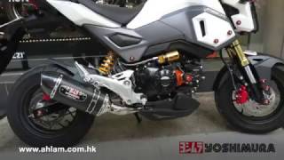 Yoshimura Japan MSX125 16 Full system by wwwahlamcomhk [upl. by Airbmak]