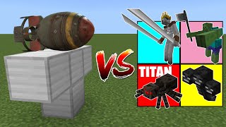 Nuke Golem vs Minecraft [upl. by Hillell825]