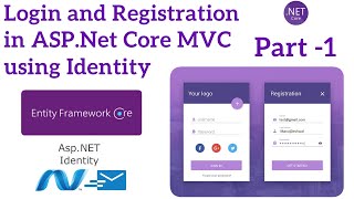 ASPNET Core MVC Login and Registration using Identity  Aspnet core tutorial [upl. by Salangia]