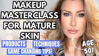 MAKEUP FOR MATURING SKIN OVER 40  Step By Step Masterclass For All Skill Levels [upl. by Nosredneh]