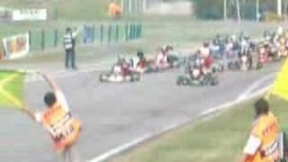 Karting  Coupe de France 125 cc 2007 Lavelanet  finale CRK faux départ [upl. by Wiatt995]