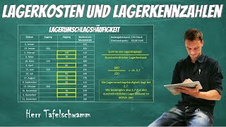 Lagerkosten und Lagerkennzahlen  Umschlagshäufigkeit  Lagerdauer  Lagerzins  Einfach erklärt [upl. by Onaled]