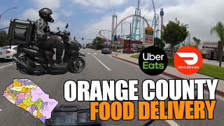 Orange County UberEats amp DoorDash Food Deliveries On Yamaha Zuma Scooter  Dashing Platinum Status [upl. by Lynna170]