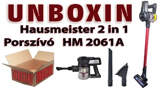 UNBOXING  Hausmeister 2in1 Porszívó HM 2061A [upl. by Anirtap]