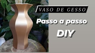 VASO DE GESSO FEITO COM PASTAS DE DOCUMENTOS [upl. by Avaria195]