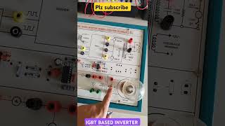 IGBT BASED INVERTER  INVERTER PRACTICAL KIT [upl. by Esylle]