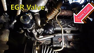 EGR Valve Skoda Fabia 2 16 TDI 2012  how to change the EGR valve on VAG [upl. by Wade]