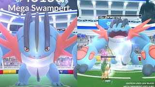 mega swampert raid in Pokemon go Ultra beast unlocked pokemon pokemongo swampert megaraid [upl. by Joktan]