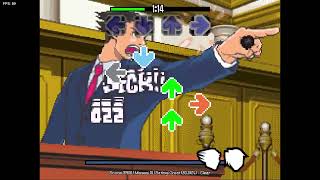 Fnf Turnabout an ace attorney one shot fnf mod [upl. by Kirsch]