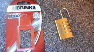 Brinks combo lock review [upl. by Janie]