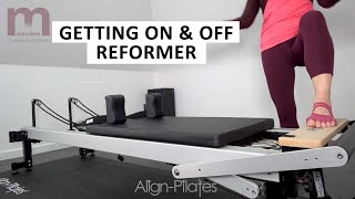 Getting On amp Off Pilates Reformer [upl. by Airod]