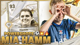 I made MIA HAMM score crazy POWERSHOTS in EA FC 24 [upl. by Lahcym]