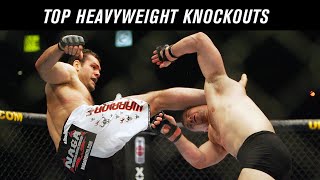 Top 10 Heavyweight Knockouts in UFC History [upl. by Tocci]