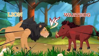 Warthog vs Lion  Lion vs Animals Level Challange  Animal DC2 Animation [upl. by Mady776]