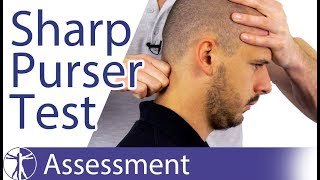 Sharp Purser Test  Transverse Ligament Integrity [upl. by Ennasil101]