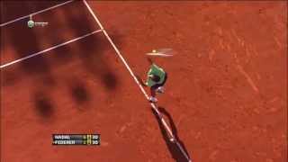 2013 Rome Federer serve above [upl. by Anned]