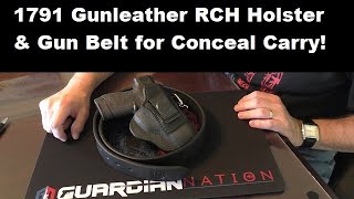 1791 Gunleather Rigid Concealment Holster amp Belt Review [upl. by Suiddaht]