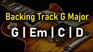 Pop Rock Backing Track G Major  110 BPM  Guitar Backing Track [upl. by Jamey107]