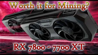 Should you get RX 7800 XT or 7700 XT for Mining [upl. by Ennagem]