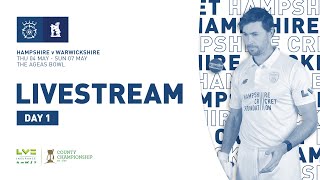 Live Stream Hampshire v Warwickshire  LV County Championship Day One [upl. by Keryt319]