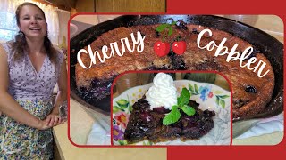 Easy Cherry Cobbler [upl. by Esirehs]