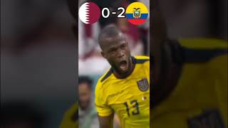 QatarEcuador 2022 World Cup FIRST MATCH on the TOURNAMENT football worldcup 2022 [upl. by Nadda]