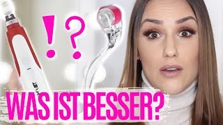 💉 MICRONEEDLING DERMAPEN VS DERMAROLLER  WAS IST BESSER  ANTI FAKIR EFFEKT  KathisFinest [upl. by Aimaj]